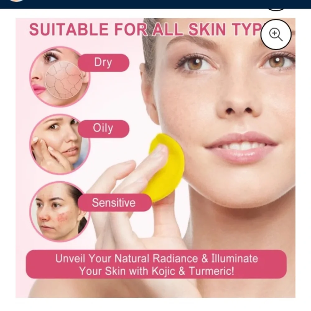 80 Kojic Acid Turmeric Cleansing Pads Face Mild Non-Irritating All Skin Type